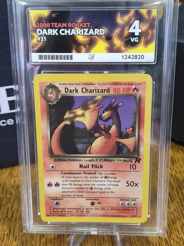 Dark charizard ace grade - charizard,