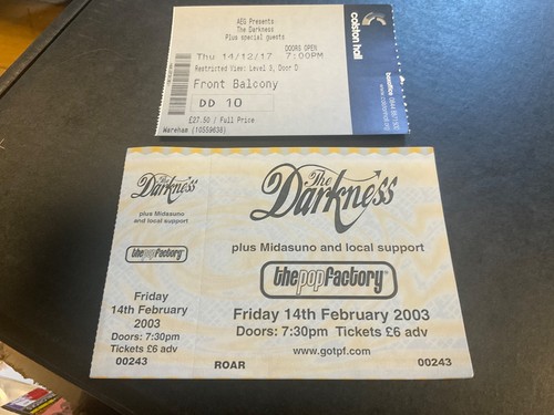 Tickets the darkness - darkness, **2