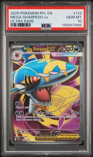 2025 pokemon mega sharpedo - 2025, ex