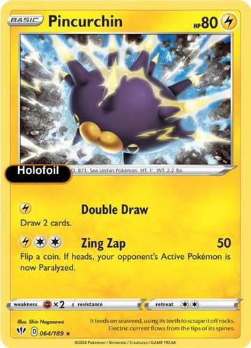 Pokemon pincurchin 064 189 - pincurchin, 064/189